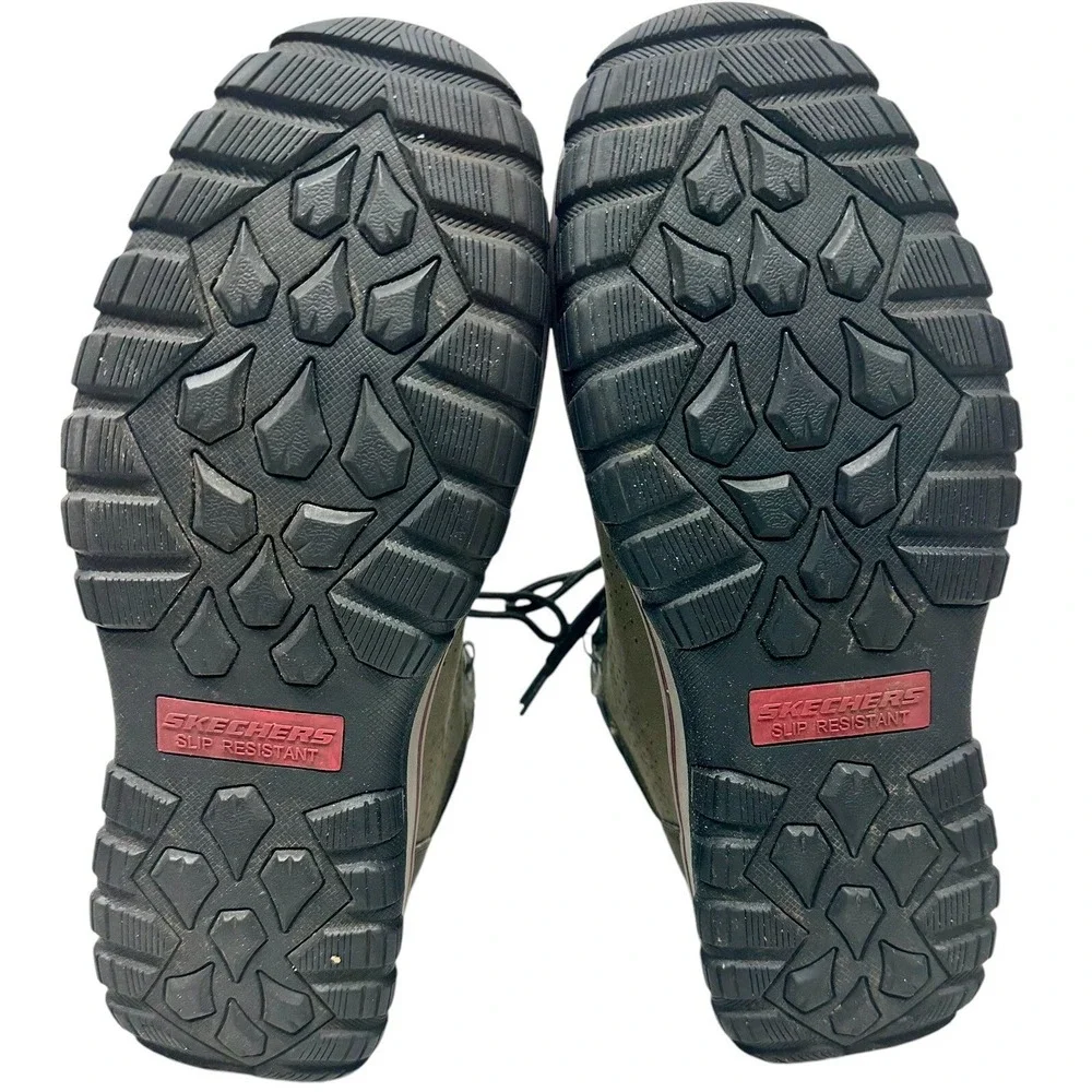 Skechers Work McColl Womens Comp Toe Waterproof Boot Green/Black‎ US Size 9.5